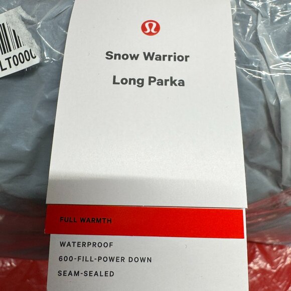 BNWT Lululemon Snow Warrior Long Parka, Black, Size 10 - Picture 5 of 6